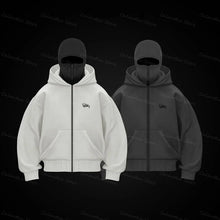 Charger l&#39;image dans la galerie, Hoodie Balaclava pour Homme avec Masque Intégré et Zip - Confort et Style pour Activités Extérieures - Schieldi🛡️
